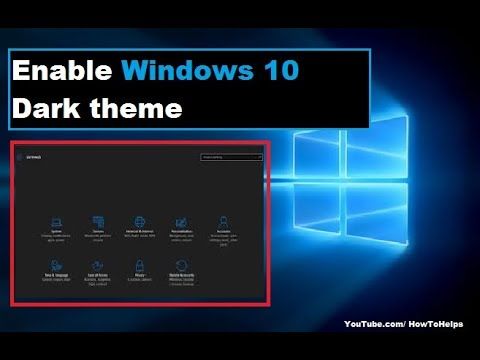 disable dark theme windows 10